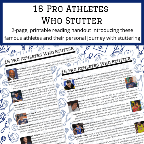 Famous athletes who stutter
