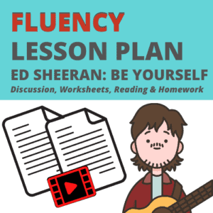 Ed Sheeran Fluency Lesson Plan for Speech Therapy